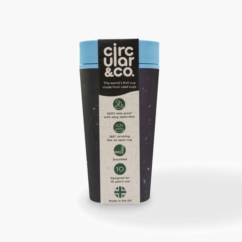 Circular Reusable Coffee Cup 12oz Fareway Blue